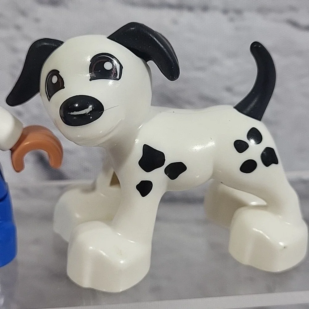 Lego Duplo Figures Lot Of 4 Kids Pets People Girl Boy Dalmatian Dog Striped‎ Cat